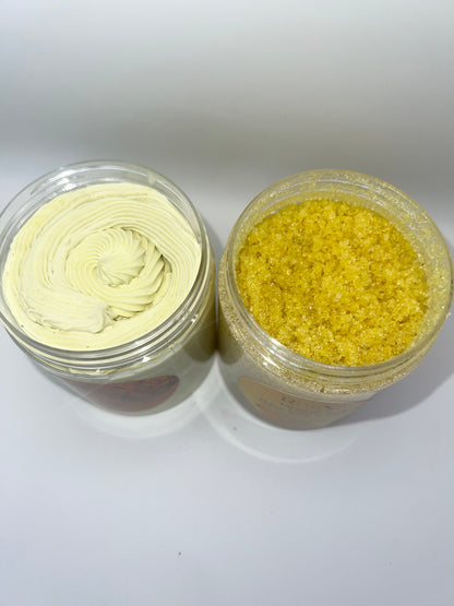 ( NEW ) Turmeric & Lemon Scrub Butter Duo